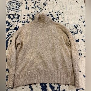 LOFT Beige Turtleneck Sweater